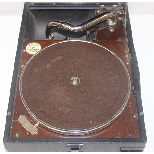 788 - A vintage HMV model 101 portable gramophone