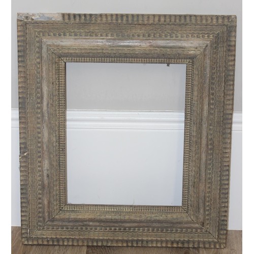 440 - 3 antique picture frames to inc one with highly decorative gilt gesso design, this one approx 65cm x... 