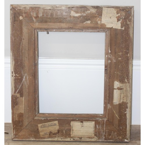 440 - 3 antique picture frames to inc one with highly decorative gilt gesso design, this one approx 65cm x... 