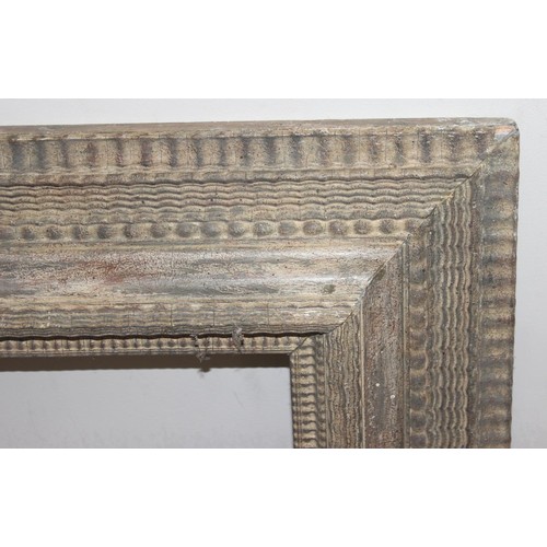 440 - 3 antique picture frames to inc one with highly decorative gilt gesso design, this one approx 65cm x... 