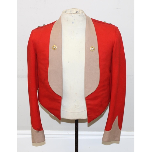 1413 - An early-mid 20th century Lieutenants mess dress to inc jacket, waistcoat and trousers to the Northa... 