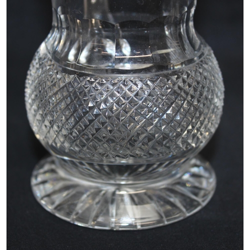 1710 - 6 assorted antique and later cut glass decanters, the largest approx 33cm tall and an Edinburgh Crys... 