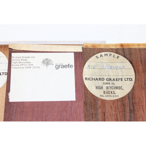 301 - Qty of wood veneer samples to inc some by Richard Graefe