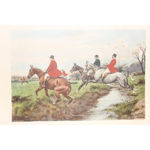 459O - After George Wright, a large qty of assorted hunting prints in both colour and monochrome marked by ... 