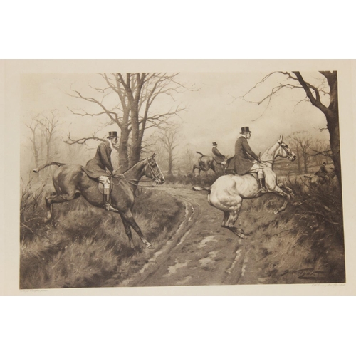 459O - After George Wright, a large qty of assorted hunting prints in both colour and monochrome marked by ... 