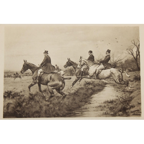 459O - After George Wright, a large qty of assorted hunting prints in both colour and monochrome marked by ... 