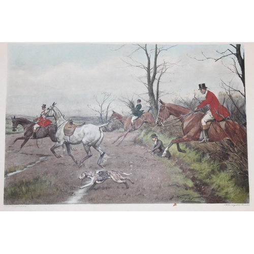 459O - After George Wright, a large qty of assorted hunting prints in both colour and monochrome marked by ... 