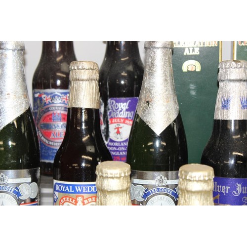 1689 - 2 boxes of assorted commemorative and vintage bottles of ale, many 1970's or 1980's, not for consump... 