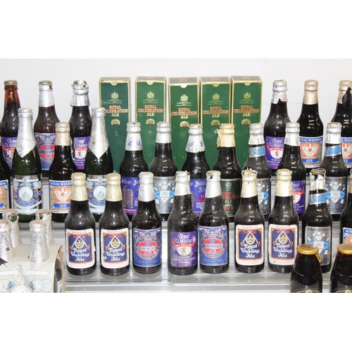 1689 - 2 boxes of assorted commemorative and vintage bottles of ale, many 1970's or 1980's, not for consump... 