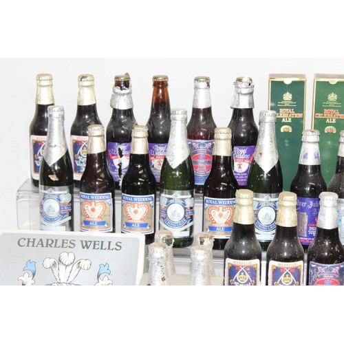 1689 - 2 boxes of assorted commemorative and vintage bottles of ale, many 1970's or 1980's, not for consump... 