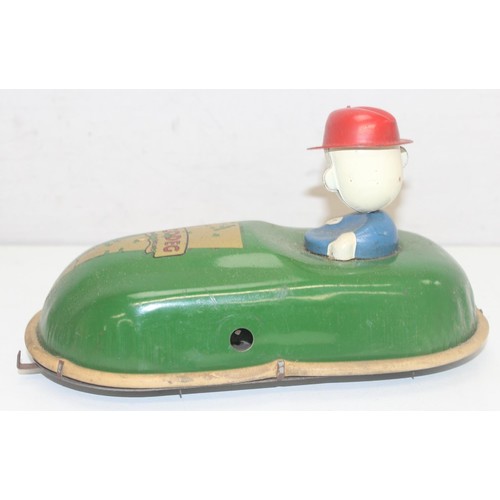 696 - Vintage Mettype Junior Toy typewriter in original box, Vintage Dopey Joe Eccentric Dodgem Car mechan... 