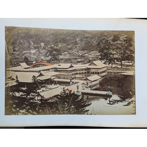 599 - Qty of ephemera to inc a Japanese black lacquered photograph album, likely late 19th or early 20the ... 