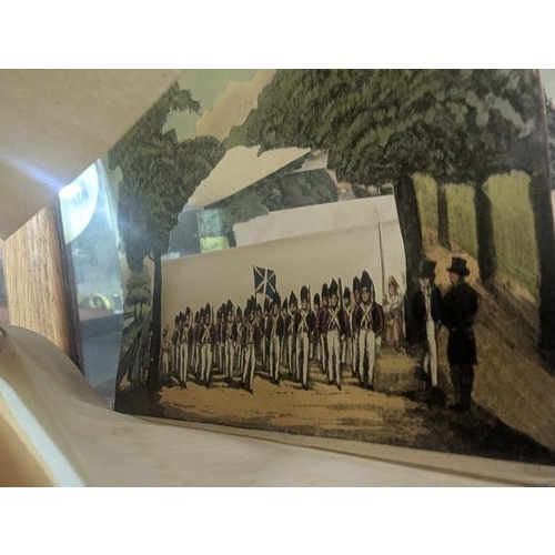 603 - Peep-show: View of the Mall in St. James's Park 1829, a rare concertina paper toy, dated 1829 but wi... 