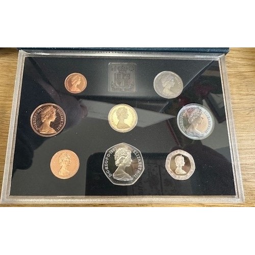 1213 - 3 assorted vintage proof coin sets, 1983, 1998 and 2004, all cased with paperwork