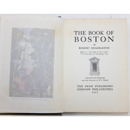 504 - Qty of assorted books relating to America and specifically the Boston area, to inc the Book of Bosto... 