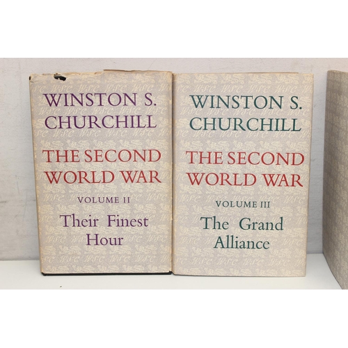 508 - Set of six Winston S Churchill 'The Second World War' books, all first edition with dust jackets, al... 