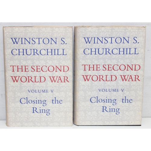 508 - Set of six Winston S Churchill 'The Second World War' books, all first edition with dust jackets, al... 