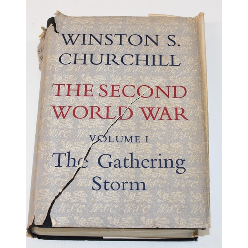 508 - Set of six Winston S Churchill 'The Second World War' books, all first edition with dust jackets, al... 