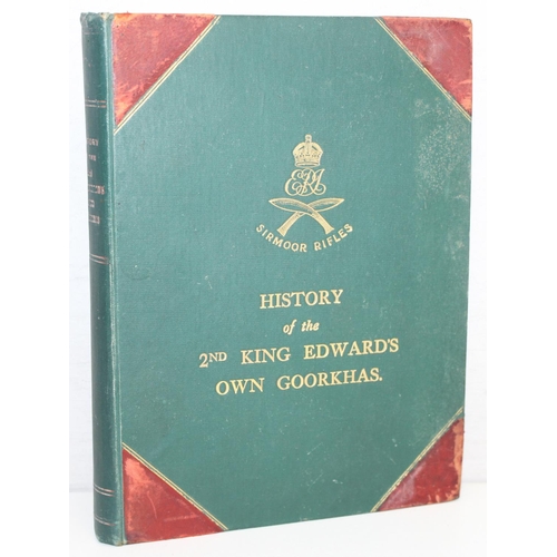 514 - History of the 2nd King Edward's Own Gookhas (The Sirmoor Rifles) by Colonel L.W. Shakespear 1912, i... 