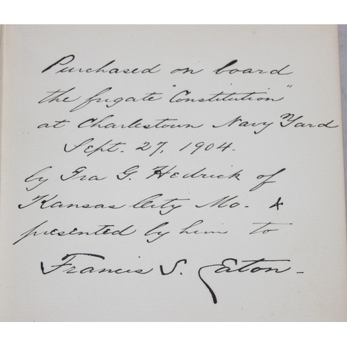 516 - 3 books on seafaring to inc Yachting by Julius Gabe 1902, The Frigate Constitution by Ira N. Hollis ... 