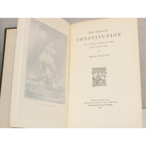 516 - 3 books on seafaring to inc Yachting by Julius Gabe 1902, The Frigate Constitution by Ira N. Hollis ... 