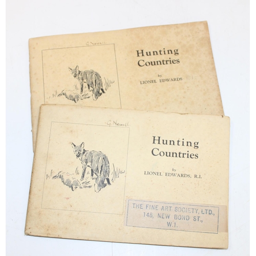 518 - Qty of assorted hunting and shooting related books to include Hunting Countries by Lionel Edwards (2... 