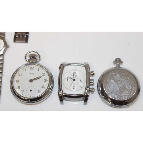 1350 - Qty of assorted watches and a Waterford Crystal clock