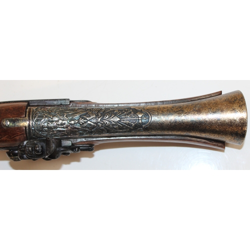 1405 - Replica weapons: Short decorative Turkish type Blunderbuss gun, approx 46cm