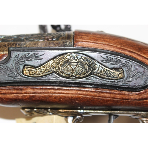 1405 - Replica weapons: Short decorative Turkish type Blunderbuss gun, approx 46cm