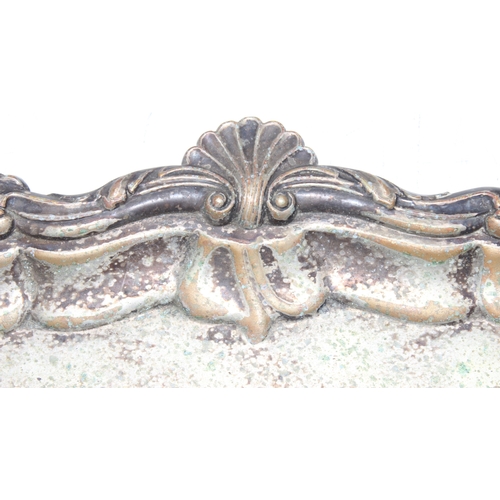 1035 - A large antique silver plated serving tray with shell border by James Dixon & Sons, approx 4.8kg gro... 