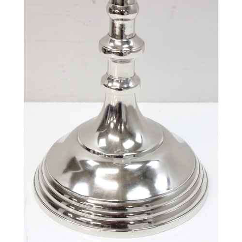 1037 - Chrome finished free-standing pedestal ice-bucket stand with 2 handles, stamped for Brunello Cantina... 