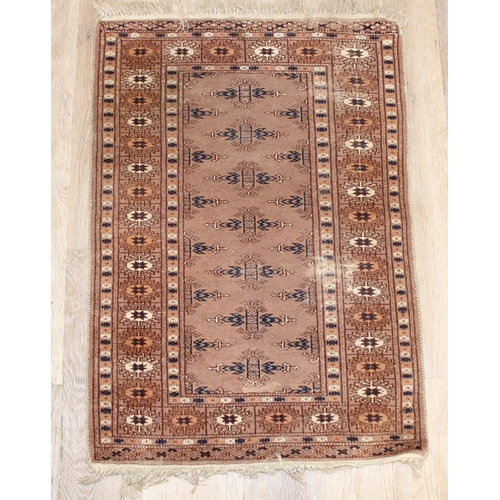 206 - 2 small decorative rugs, largest approx 96cm x 64cm