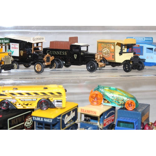 605 - Large qty of scale model vehicles, many in original packaging, mostly Lledo, some with advertising