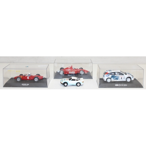 609 - 4 x vintage Scalextric cars to incl Ferrari 156