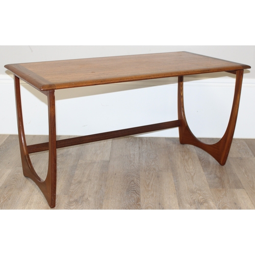 7 - G-Plan retro nest of tables, a larger table with 2 smaller under, the larger table approx 100cm wide... 