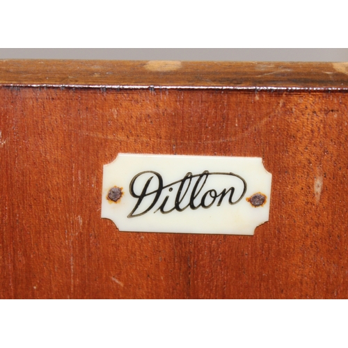 81 - Queen Anne style bedside cabinet on cabriolet legs by Dillon and a mahogany bedside cabinet, largest... 