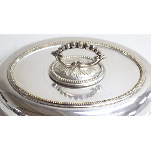 1101 - 5 assorted antique and later serving and entree dishes, a mixture of silver plate and Sheffield plat... 