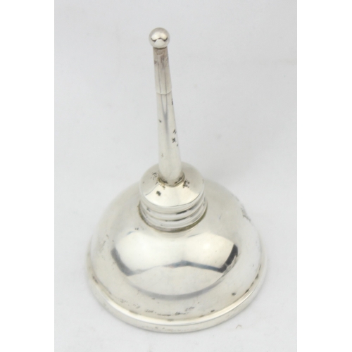 1051 - Tiffany & Co, a rare American sterling silver oil dropper can believed to be for a Singer sewing mac... 