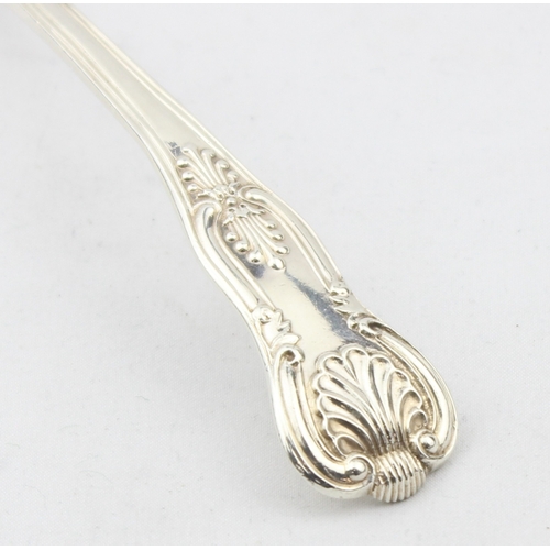 1079 - A Georgian silver king's pattern sauce ladle, marked for London 1821 with a rubbed makers mark, appr... 