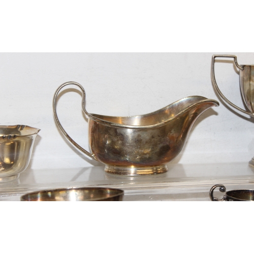 1104 - A large qty of assorted silver plated items, pewter and other metalware, some antique pieces, approx... 