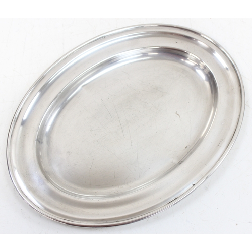 1105 - 6 assorted silver plated servings tray, the largest approx 46cm wide, approx 6.4kg gross