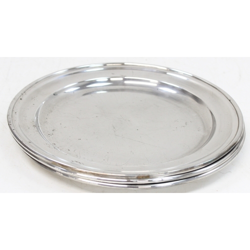 1105 - 6 assorted silver plated servings tray, the largest approx 46cm wide, approx 6.4kg gross