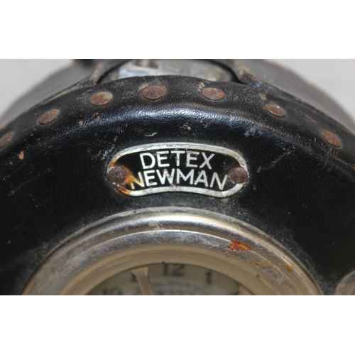 1365 - Vintage Detex Newman Watchman's security guard clock with keys