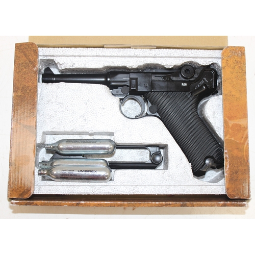 1434 - Legends P.08 Luger style CO2 powered parabellum pistol in original box