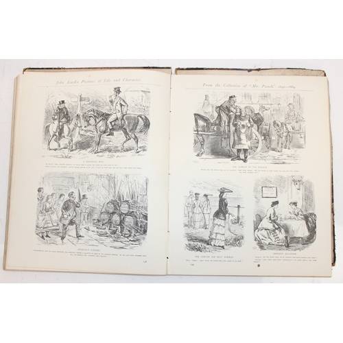 369 - Qty of mixed pictures, prints, mirror and a book of John Leech's Pictures of Life and Characters, pu... 