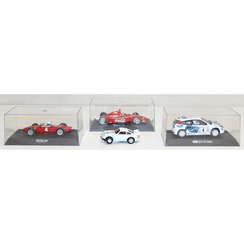 609 - 4 x vintage Scalextric cars to incl Ferrari 156