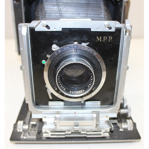 719 - Vintage MPP Micro Technical camera with Schneider-Kreuznach Xenar f/4.5 150mm lens