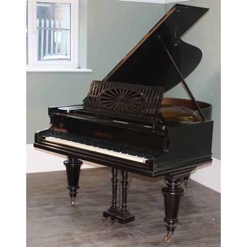 5 - C. Bechstein of Berlin, a late 19th century baby grand piano, 1871 model A with ebonised case, with ... 