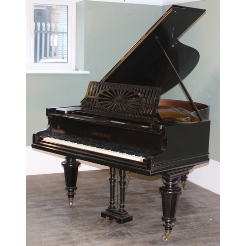 5 - C. Bechstein of Berlin, a late 19th century baby grand piano, 1871 model A with ebonised case, with ... 