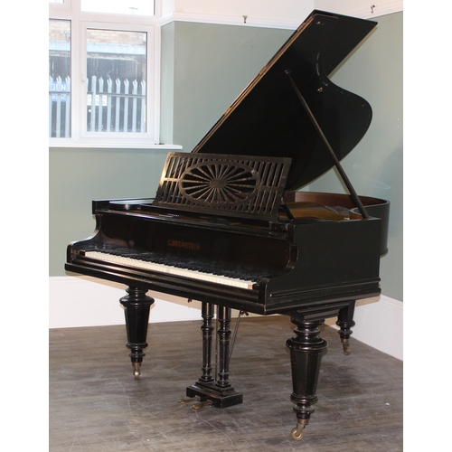 5 - C. Bechstein of Berlin, a late 19th century baby grand piano, 1871 model A with ebonised case, with ... 